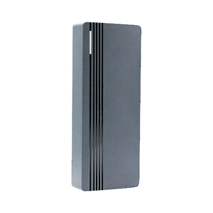 Считыватель карт Mifare с поддержкой BLE, идентификаторы: PW-ID v.2, MIFARE (SL0, SL1, SL3). Дистанция считывания 8 см., для BLE настраиваемая. Интерфейс связи Wiegand 26, 34, 37, 40, 42, 58, IP66. °С -40…+55, от 8 до 18 В, 120х48х20 мм. Цвет - серый.