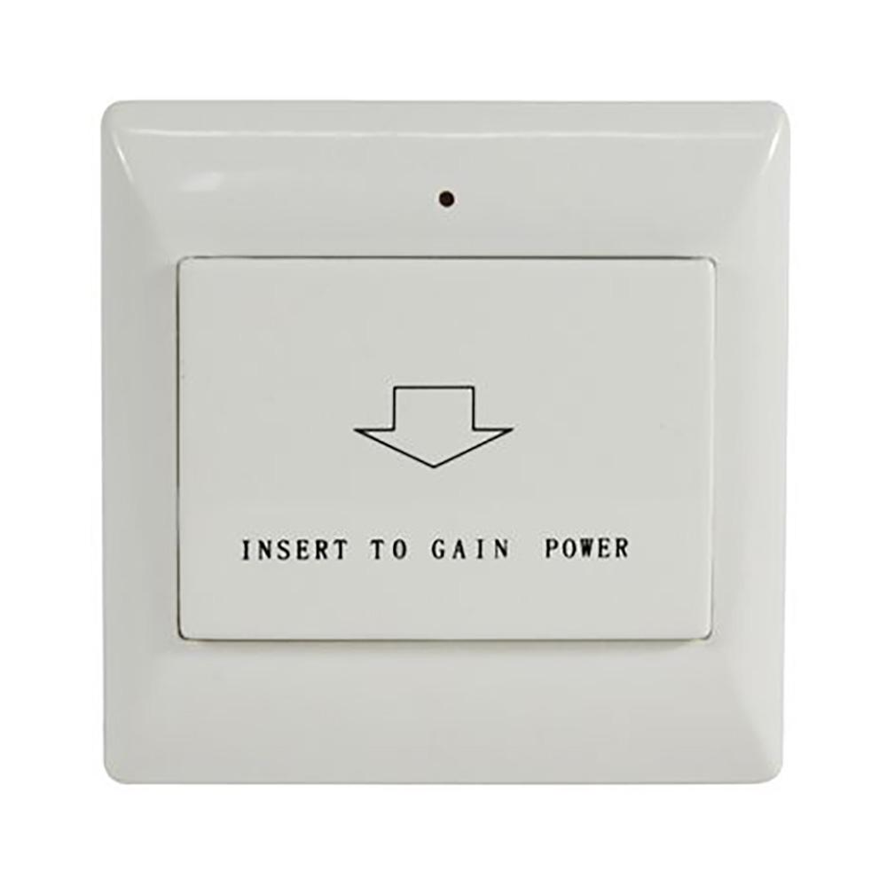 Переключатель энергосбережения для гостиниц. AC220V / AC110V,1-1.6Вт.,задержка 12сек.,86x86x44 мм