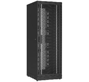 Напольный шкаф 19", 47U, перфорированные двери, металлические стенки, Ш800хВ2232хГ1000мм, в разобранном виде, черный