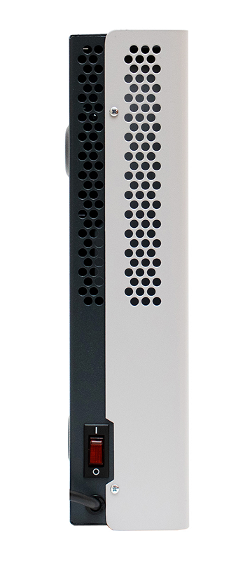 Стабилизатор переменного напряжения инверторный (с двойным преобразованием) однофазный, чистая синусоида; P-нагр.2 кВА/1.5 кВт, U-вх.90…310 В; U-вых.220…230 В (с шагом 1 В), I-вых.9 А; IP20, t-раб.+5…+40°C, 300х187х78 мм