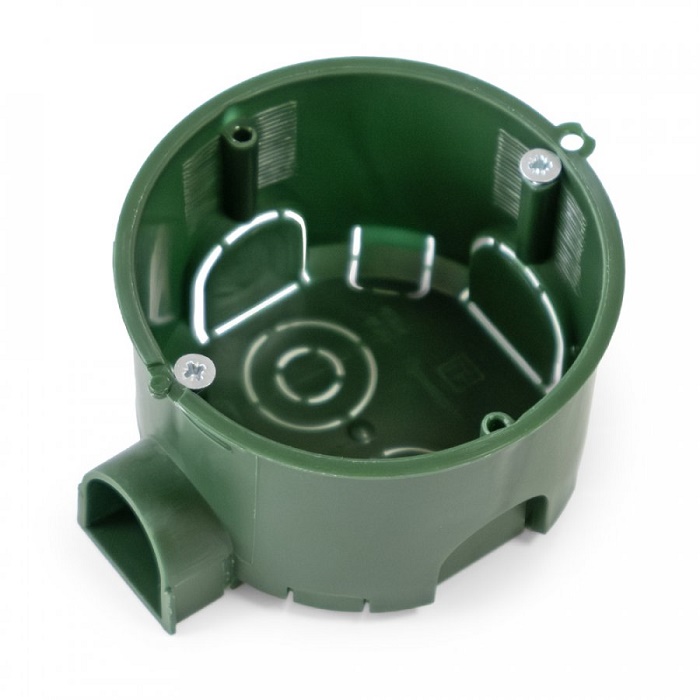 Коробка установочная безгалогенная (HF) 68х45 с саморезами (8шт/уп)