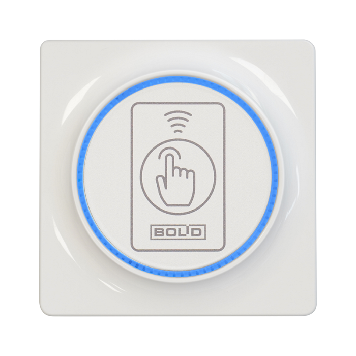 Считыватель проксимити карты EM-Marin, ProxCard II HID, MIFARE Ultralight, MIFARE Standart 1 KByte, MIFARE Standart 4 Kbyte, с интерфейсом Touch Memory, Wiegand-26 и -44. Защита от копирования карт. Кнопка для команд. -25 до +60°С. Накладной и розеточный. Цвет - белый