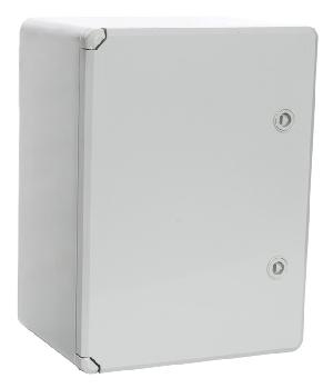 Корпус пластиковый с монтажной панелью ЩМП IP65 серая дверь 400х300х220
