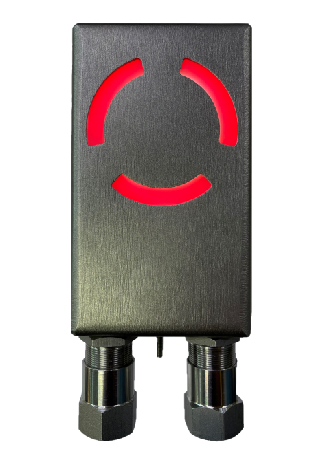 Оповещатель световой для взыровоопасных зон классов "0", "1" и "2", IP68. -60 до +85°C. Цвет свечения красный, три режима свечения. Корпус Оцинкованная сталь, 12-36 VDC/12-28 VAC.