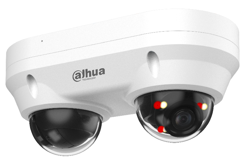 2х уличная купольная IP-видеокамера с ИИ, 1 канал: 1/2.7"" 4Мп CMOS, 4Мп@25 к/с, 0.006 лк @F1.6, 2.8мм, ИК-подсветка 30м, Led-подсветка: 20м, 2 канал: 1/2.7"" 4Мп CMOS, 4Мп@25 к/с, 0.006 лк @F1.6, 2.8мм, ИК-подсветка 30м, Led-подсветка: 20м, Сжатие H.265/H.264/MJPEG/H.265+/H.264+; WDR 120дБ. Видеоаналитика: SMD plus, охрана периметра. Интерфейсы: microSD до 256Гб, тревожные вх/вых: 1/1; аудиовх/вых: 1/1, встроенный микрофон. Защита: IP67, IK10; питание: DC12В/PoE+; корпус: металл