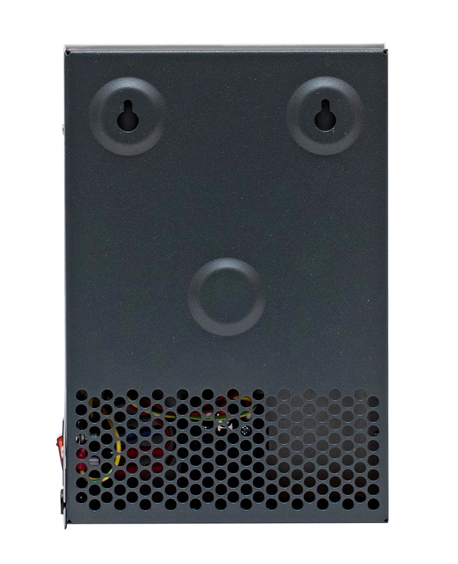 Стабилизатор переменного напряжения инверторный (с двойным преобразованием) однофазный, чистая синусоида; P-нагр.0.35 кВА/0.3кВт, U-вх.90…310В, I-вых.1.6 А; IP20, t-раб.+5…+40°C, 155х223х80мм