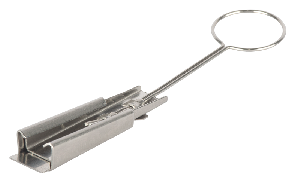 Зажим натяжной для плоского кабеля, максимальный размер кабеля 5x15 мм, максимальная рабочая нагрузка 1 кН