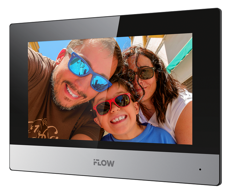 Гибридный IP видеодомофон с Wi-Fi, Сенсорный 7" цветной TFT LCD экран с разрешением 1024*600; встроенные микрофон и динамик; слот для TF карты до 128Гб; тревожные входы 8; 1 RJ-45 10M/100M Ethernet; Wi-Fi; DC12В/PoE; 10Вт; -10 °C...+55°C; 200×140×15.1 мм