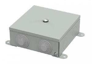 Коробка распределительная металлическая серая 150х150х60 (6 шт/кор)