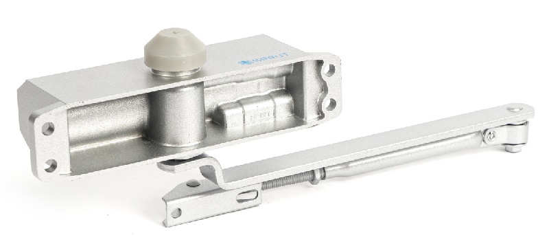 Дверной доводчик. до 70 кг, усилие EN3, две скорости работы, от -10…+50°С, Цвет серый.