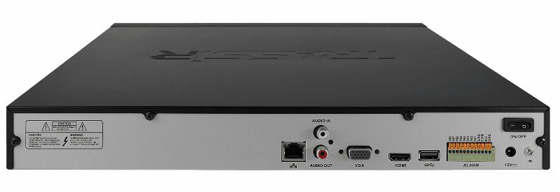 Сетевой видеорегистратор для IP-видеокамер под управлением TRASSIR на базе ОС Linux. Регистрация и воспроизведение до 16 любых IP видеокамер (суммарный поток до 256 Мбит/сек). Разрешение записи до 12 MП. Вывод видео с разрешением до 4K. Поддержка кодеков H.264, H.264+, H.265, H.265+. Offload-аналитика.