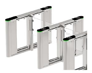 Турникет с&nbsp;&nbsp;распашными створками (левый и правый элементы). Режим антипаника. Материал корпуса - нержавеющая ста. ль SUS304, материал крышки&nbsp;&nbsp;- закаленное стекло, материал створок - закаленное стекло.&nbsp;&nbsp;Светодиодный индикатор прохода. Ширина прохода - до 900мм. Установка внутренняя / наружняя (под навесом). Рабочая температура -28град.С ~ 60град.С. Питание AC110V/220v. Длина прохода - 1600 мм, высота створок - 800 мм. Вес&nbsp;&nbsp;кг 130. Наработка на отказ 2  млн. проходов.