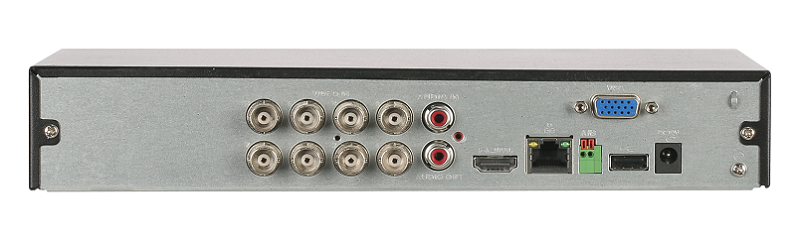 8-канальный HDCVI-видеорегистратор с FR, HDCVI, AHD, TVI, IP, CVBS; отображение: до 5Мп; запись: 4кн 5Мп@12к/с/5M-N@25к/с, остальные: 5M-N@12к/с; 4кн 4M-N/1080p@25к/с, остальные 4M-N@15к/с/1080p@12к/с; 1080N@25к/с; кодирование: AI-Coding, H.265+, H.265, H.264+, H.264;&nbsp;&nbsp;IP-каналы: до 12 каналов до 6Мп; накопители: 1 SATA III до 16Тбайт; видеоаналитика: 2кн распознавание лиц, 4кн охрана периметра, 8кн интеллектуальный детектор движения SMD Plus,&nbsp;&nbsp;интеллектуальный поиск, контроль кассовых операций&nbsp;&nbsp;видеовыходы: 1 HDMI, 1 VGA; сеть: 1 RJ45 100Мбит/с; аудиовх/вых: 1/1; питание: 12В(DC)