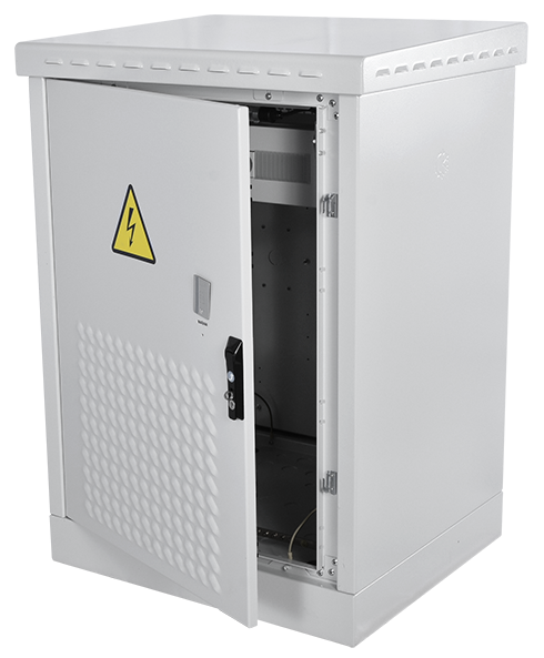 Шкаф всепогодный напольный 24U (Ш700 × Г600), комплектация Т1 с контроллером MC1 и датчиками