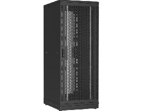 Напольный шкаф 19", 42U, перфорированные двери, металлические стенки, Ш800хВ2010хГ1000мм, в разобранном виде, черный