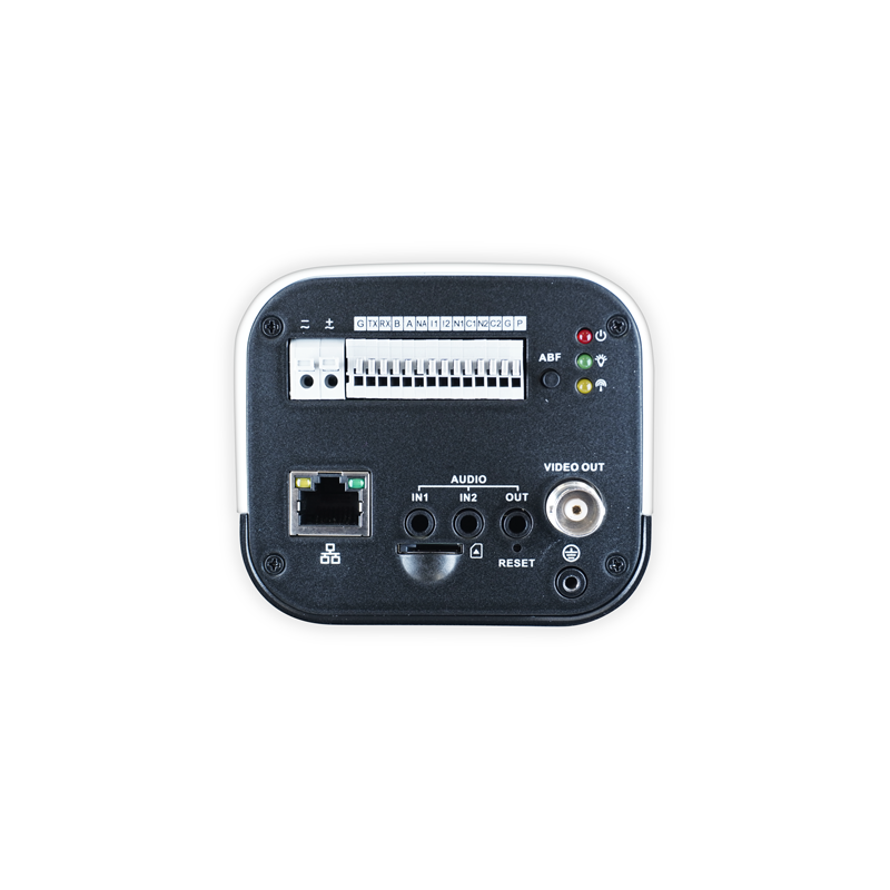 Корпусная видеокамера 2 Мп, 1/1,8'' CMOS; H.265+/H.265/H.264+/H.264/MJPEG; 0,0006 люкс/F1.2 (Цвет); 0,0003 люкс/F1.2 (Ч/Б), WDR 140 дБ, встроенный микрофон; Audio-in, DI-DO; видеоаналитика;  DC12V/AC24V, PoE; -30°C ~ +60°C