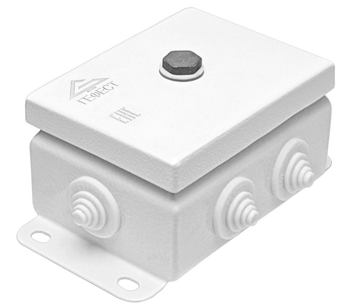 Коробка монтажная общепромышленные, оцинкованная сталь 1,2мм, IP55, 86х126х62 мм