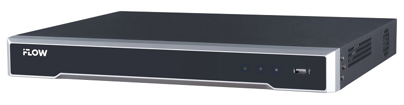 8-ми канальный IP-регистратор c 8-ю PoE интерфейсами, Видеовход: 8 IP@8Мп; Аудиовход: 1 канал RCA; 1 VGA и 1 HDMI до 4К; Аудиовыход; 1 канал RCA; H.265+/H.265/H.264+/H.264; Входящий поток 80 Мбит/с; Исходящий поток 80 Мбит/с, поддержка событий обнаружения движения 2.0 IP-камер; до 8Мп. Синхр.воспр. 1 канал@8Мп, 3 канала@4Мп, 6 каналов@1080P; обнаружение движения 2.0 (для 4х каналов); 2 SATA для HDD до 10Тб, 8 независимых PoE интерфейса 10/100M; IEEE 802.3 af/at, бюджет PoE 80Вт, поддержка режима передачи до 300м,10Мбит/с, CAT6; 1 10/100M Ethernet интерфейс; тревожные вход/выход 4/1, 2 х USB 2.0; -10°C до +55°C; 48В DC; 95Вт макс (без HDD), метал, блок питания в комплекте