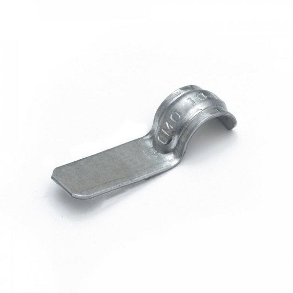 Скоба металлическая однолапковая СМО d10-11 для монтажного пистолета (без отверстий) (100шт/уп)