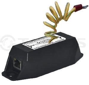 Одноканальное устройство грозозащиты Gigabit Ethernet и PoE (до 4КВ)