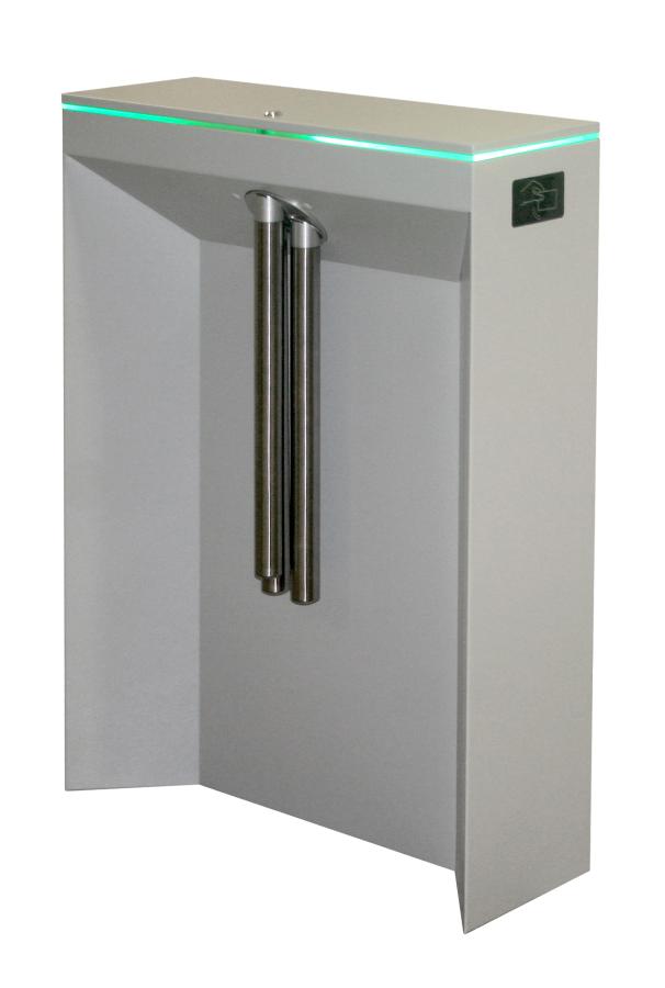 Турникет предназначен для расширения (дополнения) уже имеющихся проходных на предприятиях, управляемых системами контроля и управления доступом других производителей. Турникет будет работать в составе СКУД других производителей, обеспечивающих техническое сопряжение с платой контроллера турникета. Цвет серый.