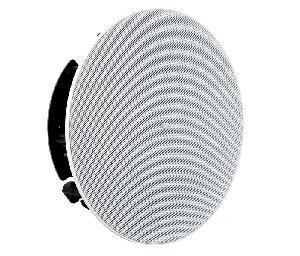 Громкоговоритель потолочный 2-х полосный. Мощность 30 Вт/100 В, отводы трансформатора 30-15-7,5 Вт/8Ω, 60-20 000 Гц. Цвет белый. Масса 1,9 кг.