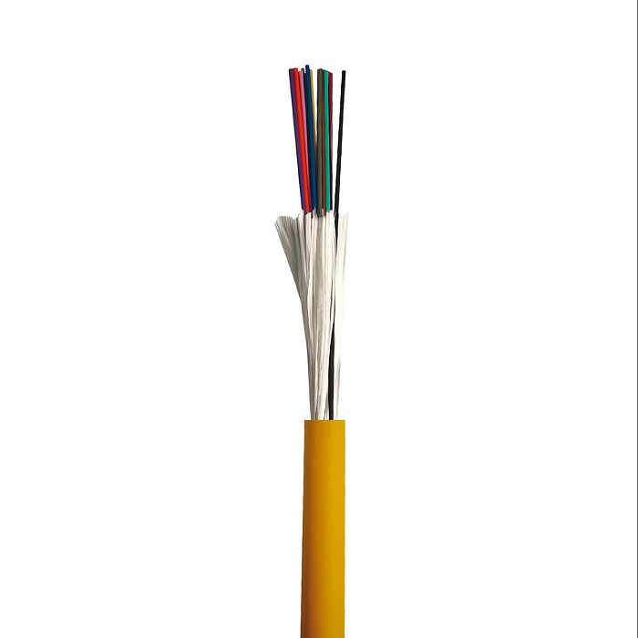 Кабель ВО распределительный, универсальный, 12x9/125 OS2 нг(А)-HF, плотный буфер, желтый