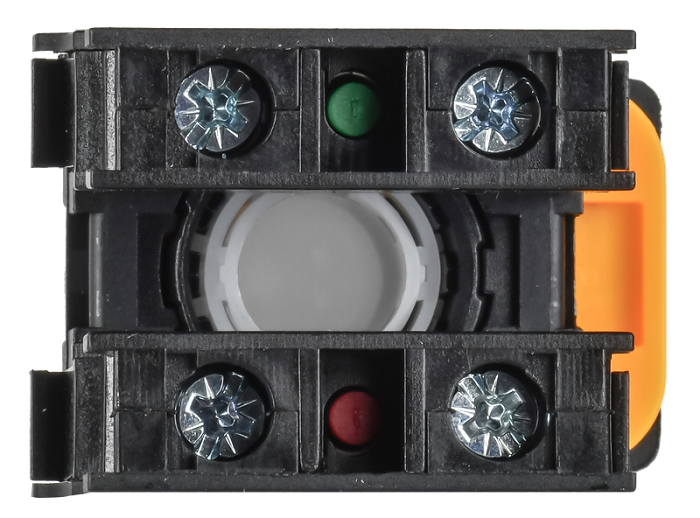 Кнопка с фиксацией d=22мм 1NO+1NC белая MASTER IEK