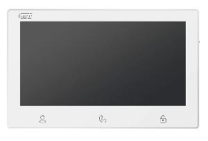 Монитор видеодомофона, сенсорное управление, 7" IPS, 1024х600, до 2 панелей, до 2 видеокамер, поддержка форматов AHDи CVBS с разрешением 1080p/720p/960H, режим ожидания с индикацией времени, графическое меню, встроенный источник питания