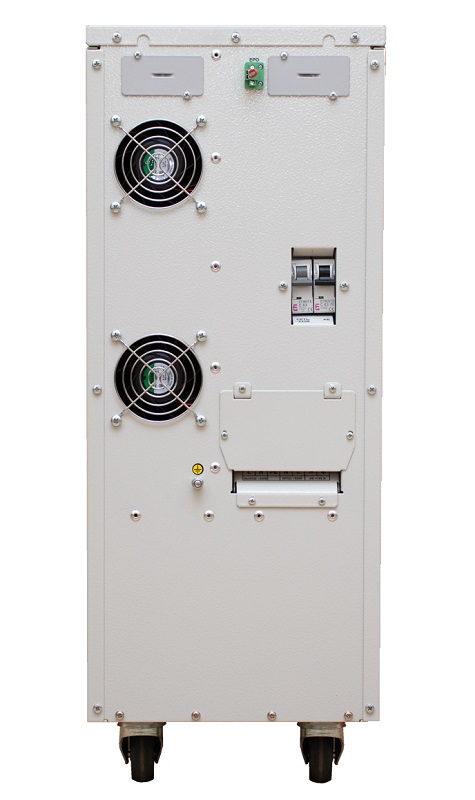 Источник бесперебойного питания напольный, on-line (с двойным преобразованием), чистая синусоида, 10000 ВA (8000 Вт); U-вх.220 В; U-акб.192 В, I-заряд.1…4 А, 16 батарей 12 В 9 А·ч; ЖК-дисплей; клеммное подключение (L, N, PE); холодный старт, совместим с генератором; IP20, t-раб.+5...+40°C, 660х250х572 мм