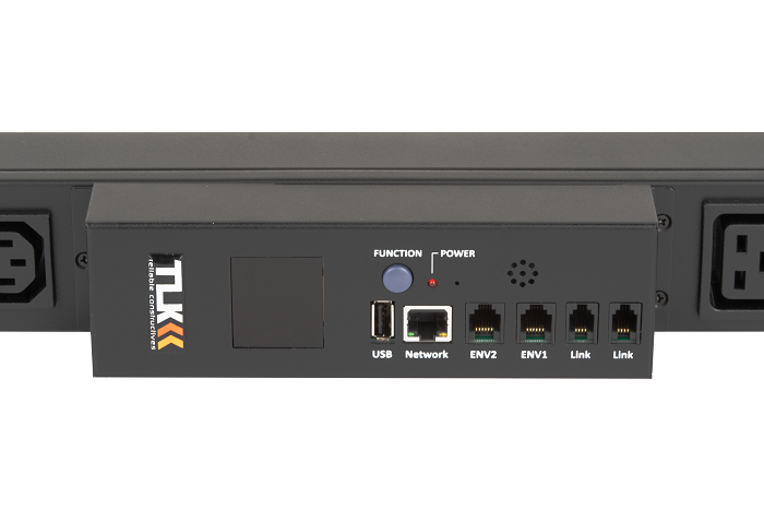 Блок&nbsp;&nbsp;контролируемых электрических розеток TLK, Серия MN (Monitored), вертикальный, 36 розеток C13, 6 розеток C19, макс. нагрузка 32А, шнур питания 3 м., Вилка 1-фазная 32 230В, IEC 60309;, цифровое измерение силы тока на входе, защита 16А, металлический корпус, макс. мощность 7680 Вт, 1778*44*56 мм, цвет черный.