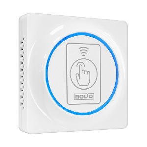 Считыватель проксимити карты EM-Marin, ProxCard II HID, MIFARE Ultralight, MIFARE Standart 1 KByte, MIFARE Standart 4 Kbyte, с интерфейсом Touch Memory, Wiegand-26 и -44. Защита от копирования карт. Кнопка для команд. -25 до +60°С. Накладной и розеточный. Цвет - белый