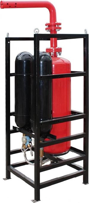 Модуль порошкового пожаротушени взрывозащищенный «BIZONE»; вместимость корпуса 105±2.5 л; защищаемый объем до 900 м³; длина струи 18-20 м;&nbsp;&nbsp;t-раб.-50…+50°С, климатическое исполнение У2;&nbsp;&nbsp;630 х 670 х 1740 мм