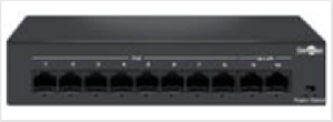 Неуправляемый коммутатор, 8 RJ-45 POE портов (10/100 Мбит/с), 2 RJ-45 Uplink порта (10/100 Мбит/с), бюджет на порт до 30 Вт, общий бюджет до 90Вт.