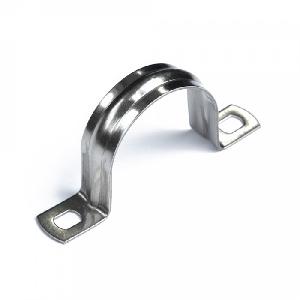 Скоба металлическая двухлапковая СМД(INOX) d38-40 мм (10шт/уп)