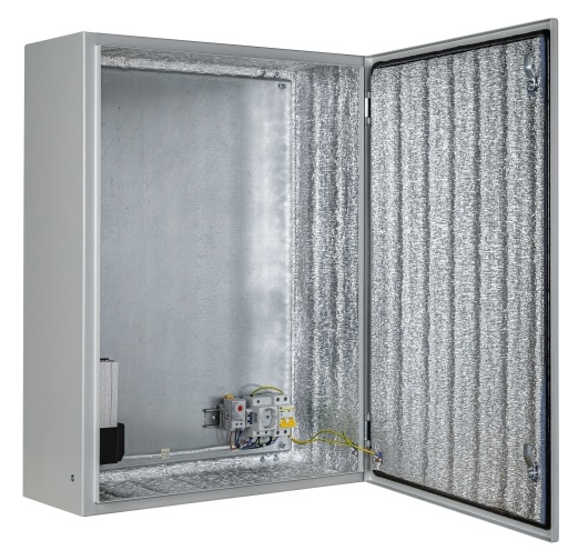 Климатический навесной шкаф (600х800х250 мм) с встроенной системой обогрева на 250Вт (-55°С +50°С). IP 66 