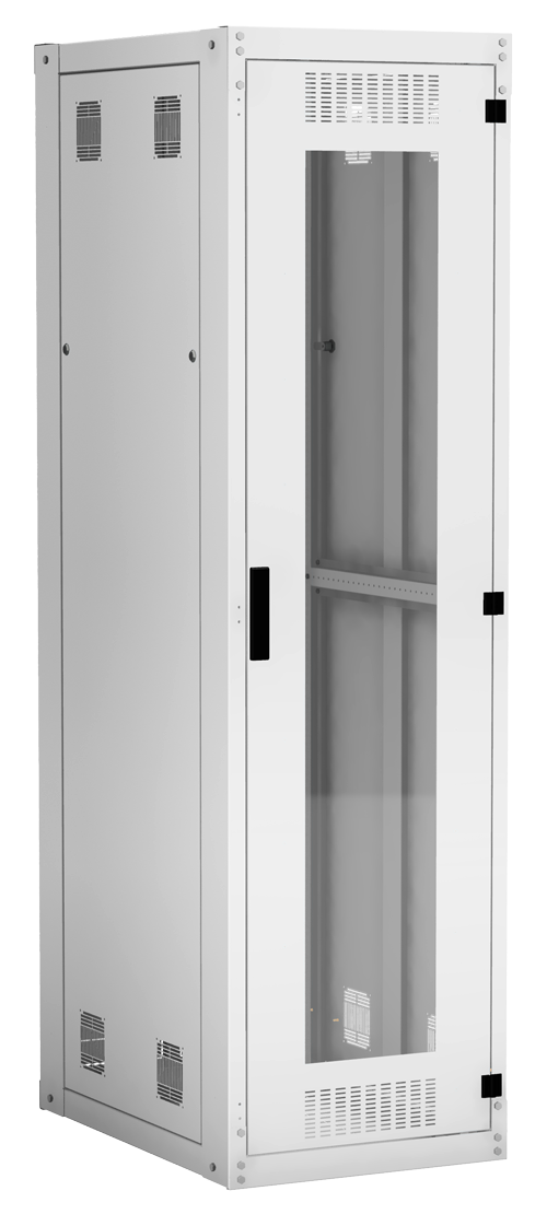 EC-FZ-426080-GMM-GY - Напольный шкаф 19", 42U, стеклянная дверь, цельнометаллические стенки, Ш600хВ2042хГ800мм, в разобранном виде, серый Напольный шкаф 19", 42U, стеклянная дверь, цельнометаллические стенки, Ш600хВ2042хГ800мм, в разобранном виде, серый