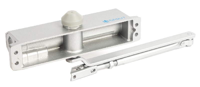Дверной доводчик. до 120 кг усилие EN4-EN5 две скорости работы от -10…+50°С, Цвет серый.