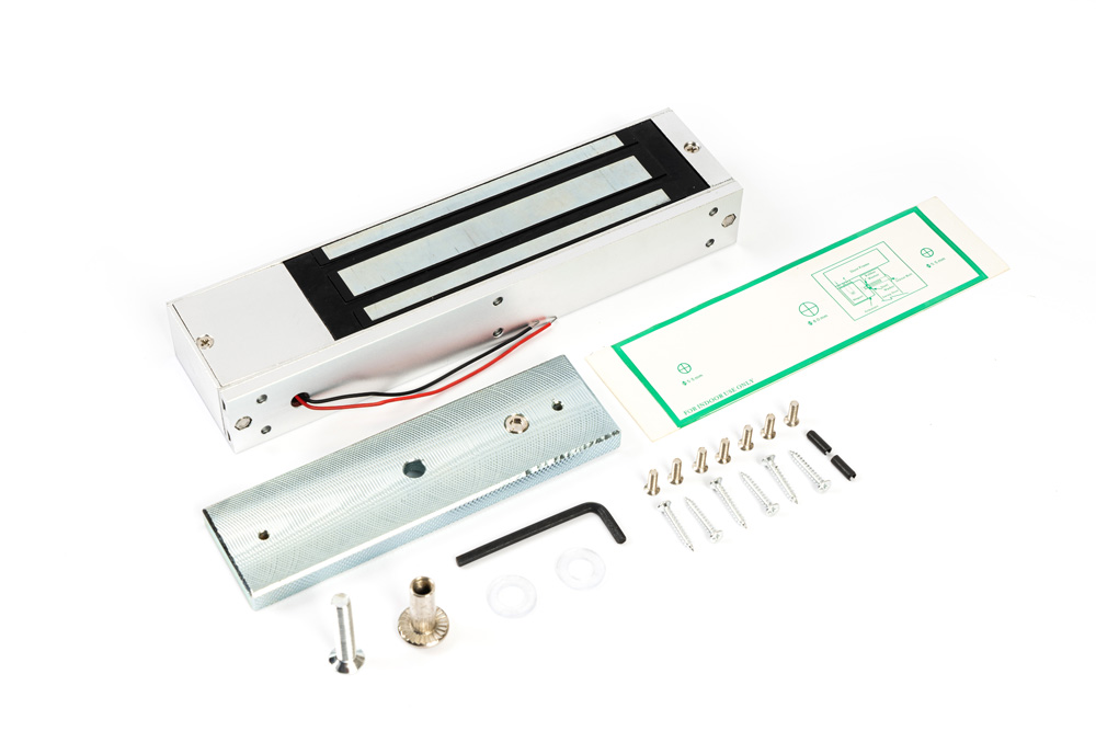 Электромагнитный замок, усилие удержания 420 кг. 12 В, 0,4 А., от -35 до +50., 250х62х35,8 мм, масса - 2,9 кг. Планка в комплекте.