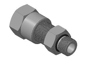 Кабельный ввод из нержавеющей стали с резьбой М20х1,5 мм для прокладки кабеля в металлорукаве РЗ-ЦП-15, с уплотнением кабеля и проходным диаметром кабеля d=8-12 мм