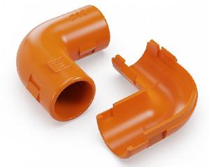 Соединитель угловой разборный оранжевый d16 мм (5шт/уп)