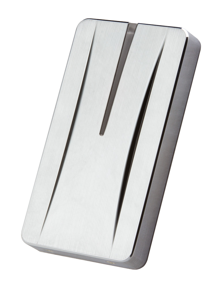 Считыватель настенный уличный, антивандальный, расстояние 1-5 см, карты HID и EM Marin,&nbsp;&nbsp;выход Parsec, Wiegand, Touch Memory, OSDP, -40...+55