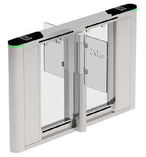 Турникет с&nbsp;&nbsp;распашными створками (центральный элементы). Режим антипаника. Материал корпуса - нержавеющая ста. ль SUS304, материал крышки&nbsp;&nbsp;- закаленное стекло, материал створок - закаленное стекло.&nbsp;&nbsp;Светодиодный индикатор прохода. Ширина прохода - до 900мм. Установка внутренняя / наружняя (под навесом). Рабочая температура -28град.С ~ 60град.С. Питание AC110V/220v. Длина прохода - 1600 мм, высота створок - 800 мм. Вес&nbsp;&nbsp;кг 130. Наработка на отказ 2  млн. проходов.