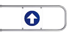 Створка длиной 900 мм для стойки калитки PERCo-WMD-05S, нержавеющая сталь