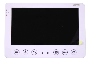 Монитор видеодомофона 7", белый. 1080P/720P/960H, AHD/CVI/TVI/CVBS, PAL/NTSC. Hands-Free, 7-дюймовый LCD экран, разрешение экрана 1980х1024, акриловая панель, сенсорные кнопки, детектор движения, часы, автоответчик, режим фоторамки. Поддержка до 6 мониторов в параллель + 2 вызывных&nbsp;&nbsp;панели&nbsp;&nbsp;+ 2 камеры + 2 датчика (НО/НЗ), дополнительное реле (НО/НЗ), запись видео или фото на micro SD карту. 