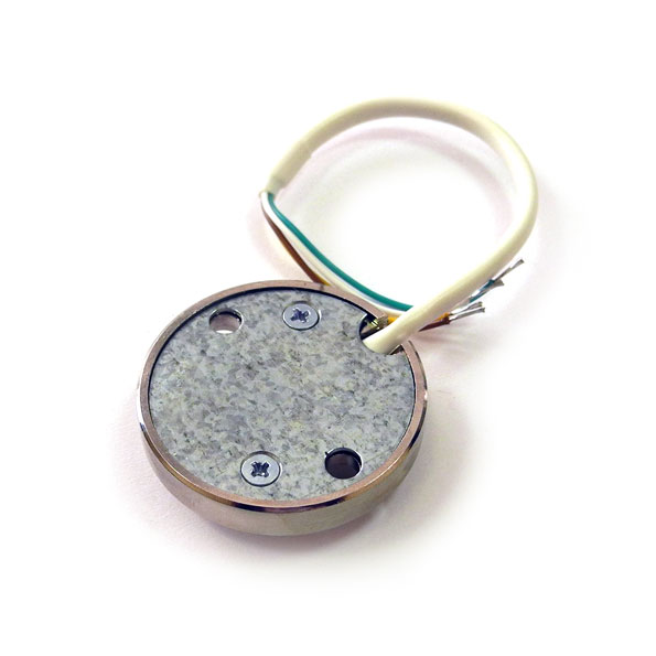 Контактор ТМ, накладной, считыватель никелированная латунь с одноцветной световой индикацией