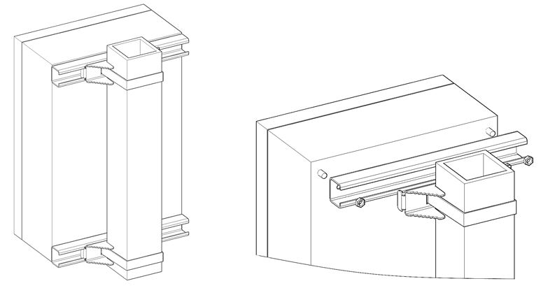 Комплект крепления на столб, для PSW-1G4F-Box, PSW-2G4F-Box, CrossBox-1, диаметр опоры от 50 до 300 мм, 300х70х37