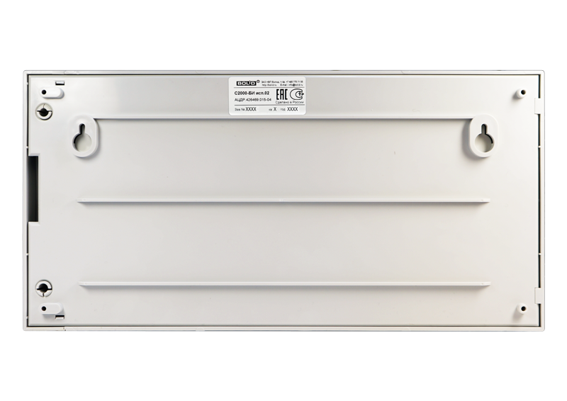 Блок индикации для отображения 60 разделов на двухцветных светодиодных индикаторах и 8 системных индикаторах. Встроенный считыватель Touch Memory. Два интерфейса RS-485, питание от 10 до 28 В