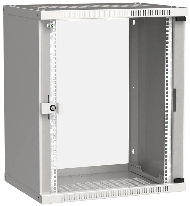 ITK Шкаф LINEA WE 15U 600x450мм дверь стекло серый, для оборудования общей массой не более 50 кг.