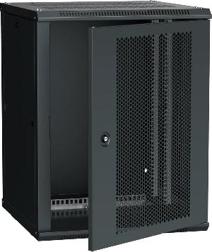ITK Шкаф LINEA W 15U 600x600 мм дверь перфорированная, RAL9005, Черный